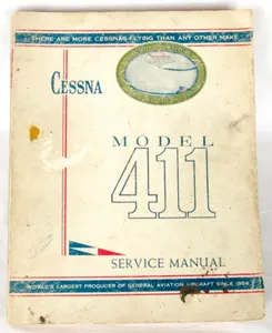 CESSNA Factory OEM - Model 411 - Illustrated Service Manual 1966 Rare Gift